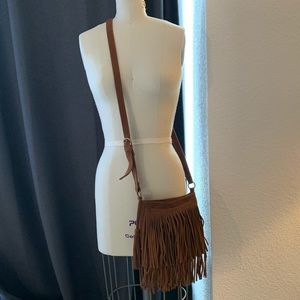 Mossimo Faux Suede Fringe Purse
